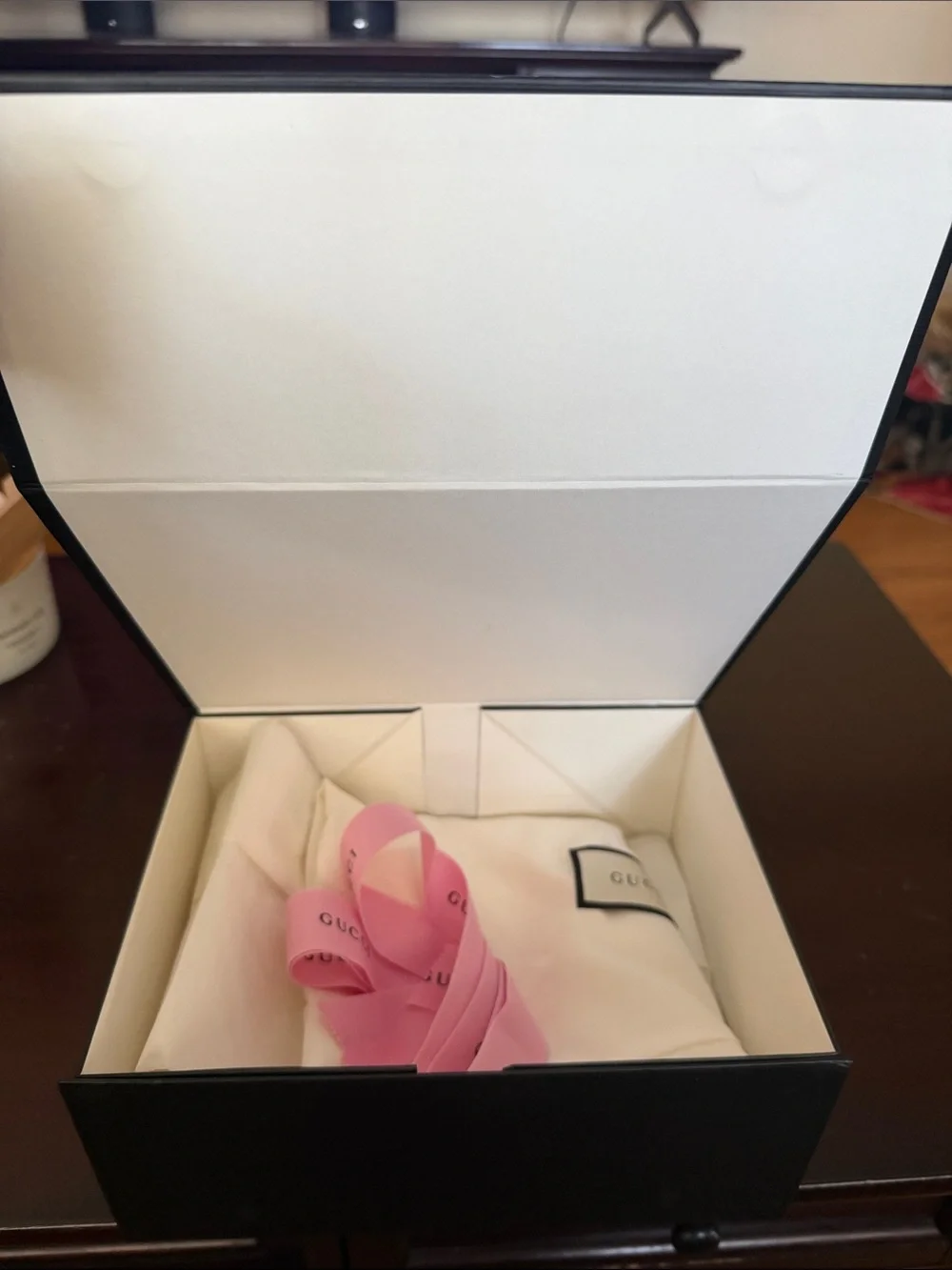 Gucci White and Black Branded Men’s Accessory Box